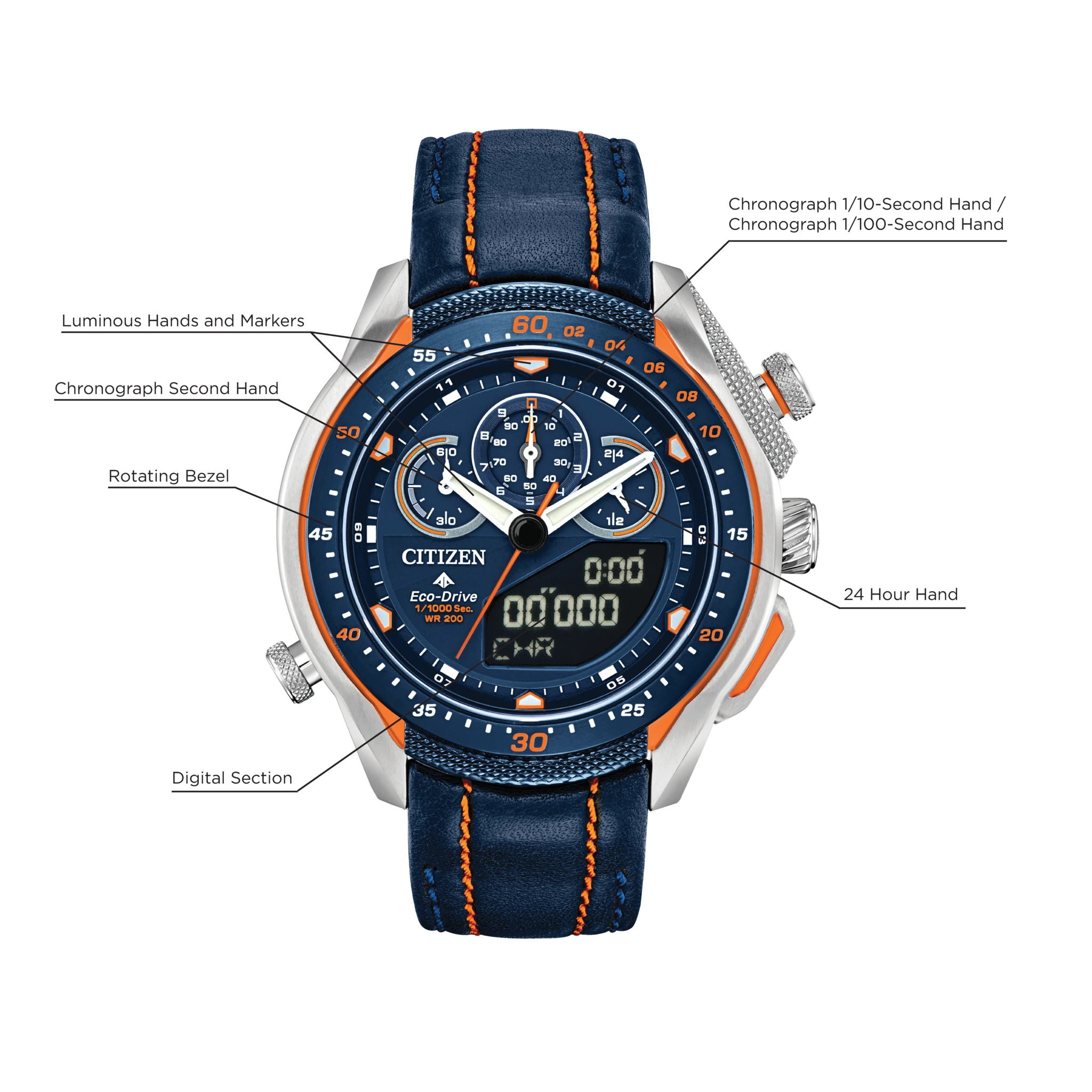 Citizen Promaster STT Eco-Drive Blue Dial Watch | CITIZEN